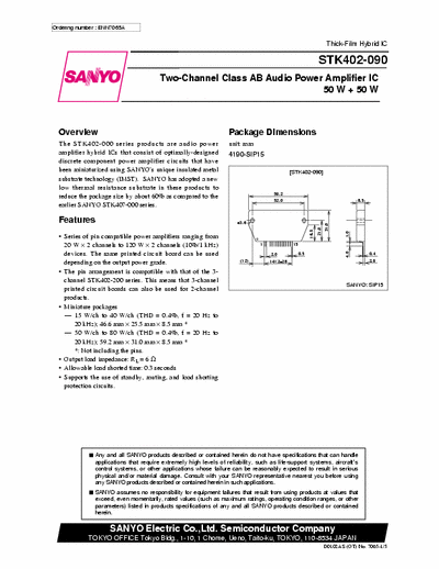 Sanyo STK402-090 estou precisando de STK402090S